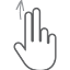 finger, gesture, hand, interactive, scroll, swipe, up 