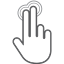 finger, gesture, hand, interactive, scroll, swipe, tap 