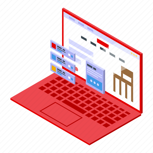 Laptop, isometric icon - Download on Iconfinder