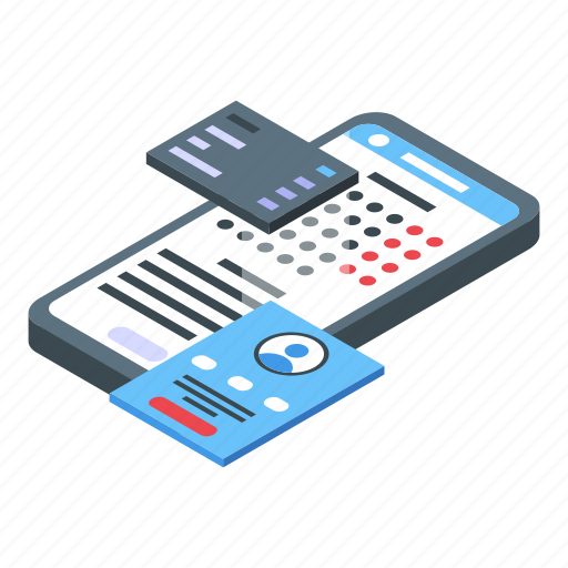 Phone, isometric icon - Download on Iconfinder on Iconfinder