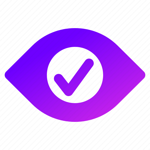 Eye, approve, quality, control, check, sign, done icon - Download on Iconfinder