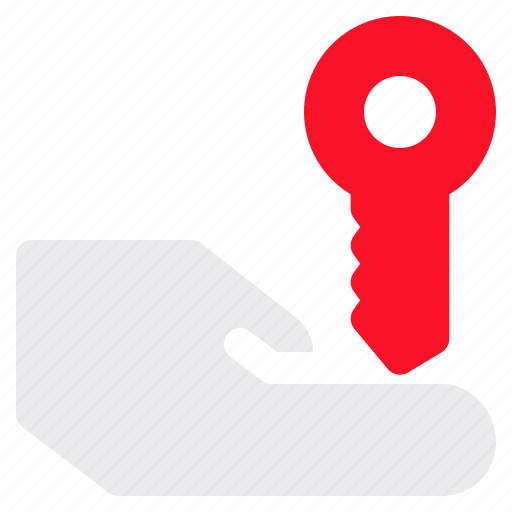 Hand, key, owner, access, property icon - Download on Iconfinder