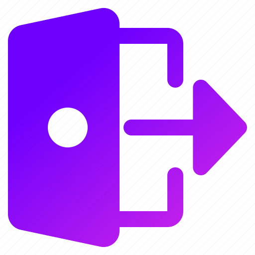 Logout, exit, out, door, log icon - Download on Iconfinder
