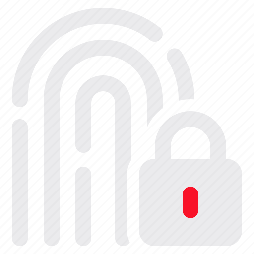 Fingerprint, lock, biometric, recognition, identification icon - Download on Iconfinder