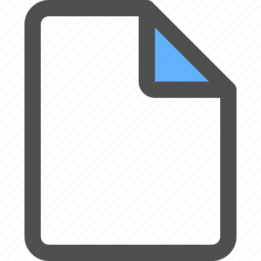 File, document, extension, new file, page, paper icon - Download on Iconfinder
