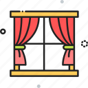 curtain, decoration, interior, window