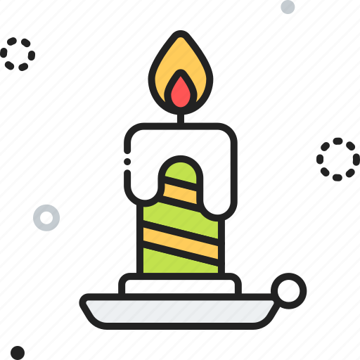 Candle, decoration, fire, light icon - Download on Iconfinder