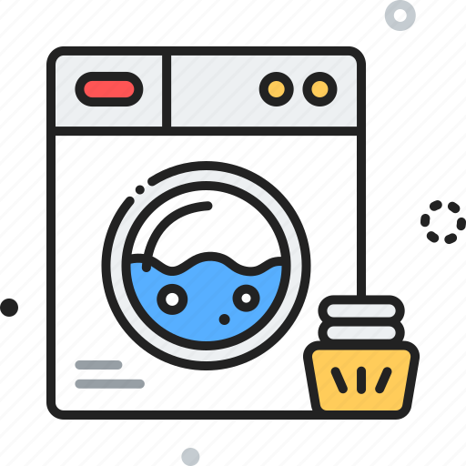 Furniture, laundry, machine, washing icon - Download on Iconfinder