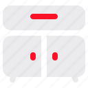 drawer, kitchen, furniture, sink, cabinets