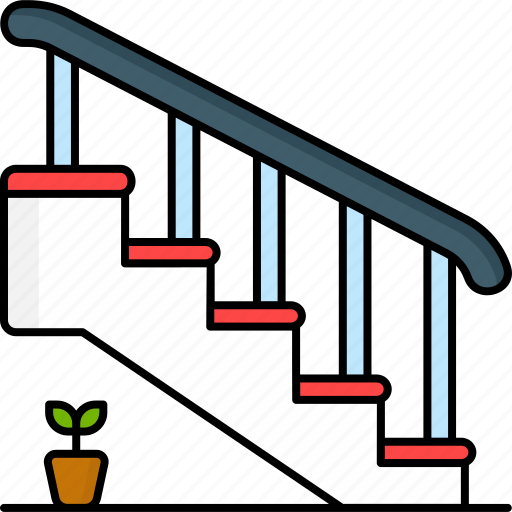 Interior, stairs, steps, home, staircase icon - Download on Iconfinder