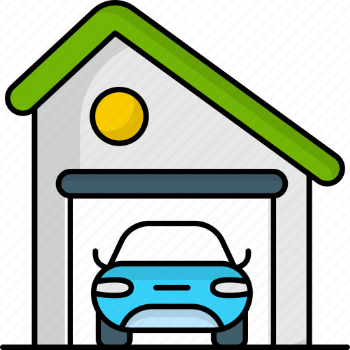 Garage, carport, service, vehicle, home, warehouse icon - Download on Iconfinder