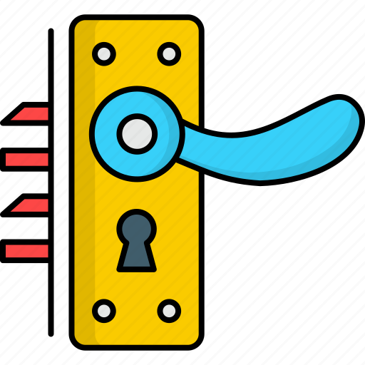Door handles, knobs, lock, security, key, entrance icon - Download on Iconfinder