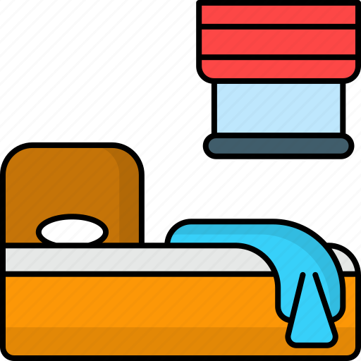 Sleeping room, bed room, living room, bed, blanket, resting icon - Download on Iconfinder
