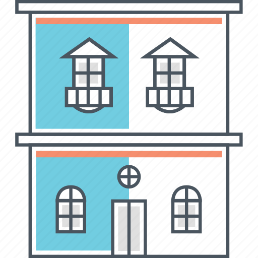 Building, apartment, double, home, house, mansion, storey icon - Download on Iconfinder