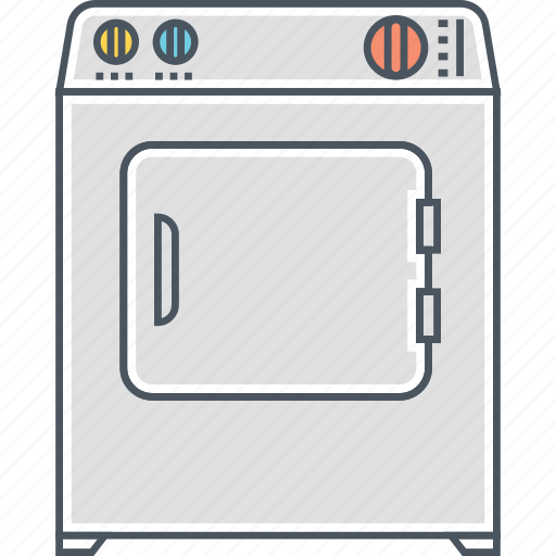 Dryer, appliance, clothes, laundromat, laundry icon - Download on Iconfinder