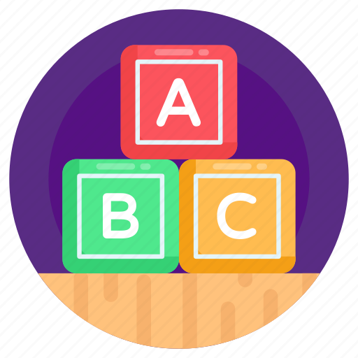Learning blocks, alphabets blocks, abc blocks, education blocks, learning toy icon - Download on Iconfinder