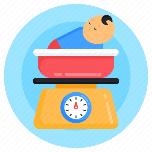 Baby weight machine, baby weight, kid weight, newborn weight, infant weight icon - Download on Iconfinder