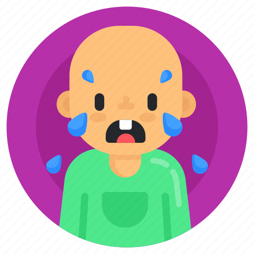 Crying kid, crying baby, weeping baby, crying child, weeping child icon - Download on Iconfinder