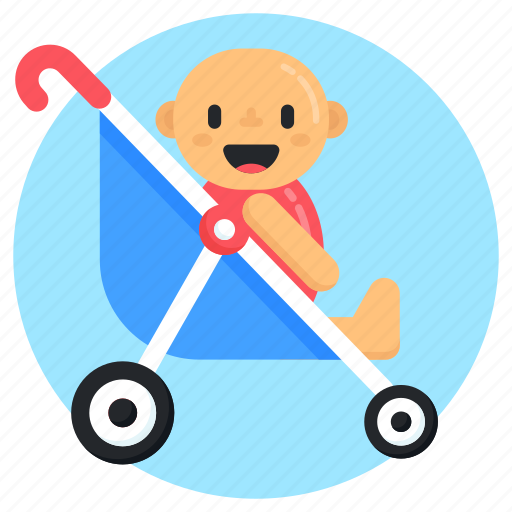 Pram, stroller, pushchair, perambulator, baby carriage icon - Download on Iconfinder