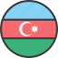 asian, azerbaijan, country, flag 