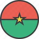 african, burkina, country, faso, flag