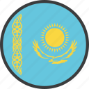 asian, country, flag, kazakh, kazakhstan