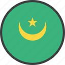 african, country, flag, mauritania
