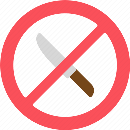 No, fgm, knives, sign, wayfinding icon - Download on Iconfinder