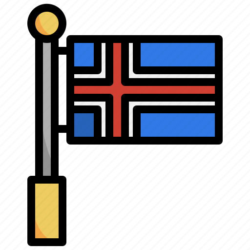 Iceland, flag, nation, world, country icon - Download on Iconfinder