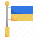 ukraine, flag, nation, world, country