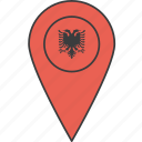 albania, albanian, country, european, flag