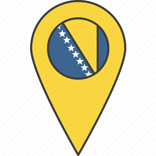 Bosnia, country, european, flag, herzegovina icon - Download on Iconfinder