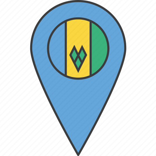 Country, flag, grenadines, saint, vincent icon - Download on Iconfinder