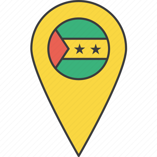 Country, flag, sao, tome icon - Download on Iconfinder