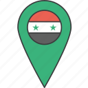 asian, country, flag, syria, syrian