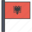 albania, albanian, country, european, flag, national 