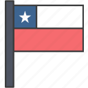 chile, country, flag, national