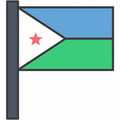 African, country, djibouti, flag, national icon - Download on Iconfinder