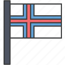 country, european, faroe, flag, island, national