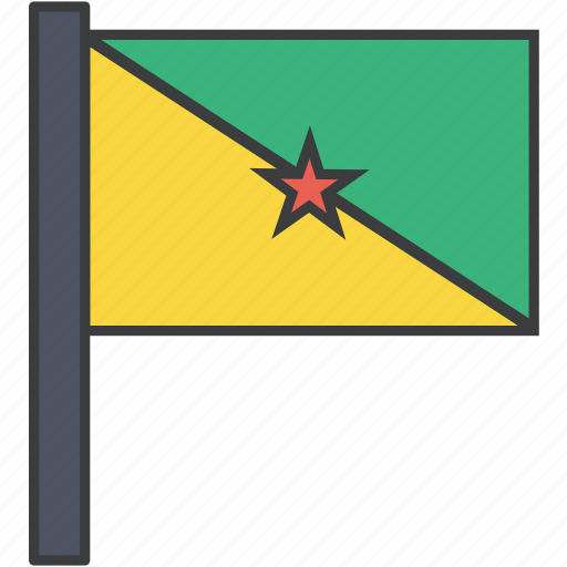 Country, flag, french, guiana, guianese icon - Download on Iconfinder