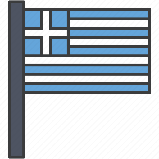 Country, european, flag, greece, greek, national icon - Download on Iconfinder