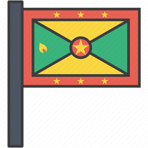 Country, flag, grenada, grenadian, national icon - Download on Iconfinder
