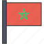 african, country, flag, morocco, moroccan, national 