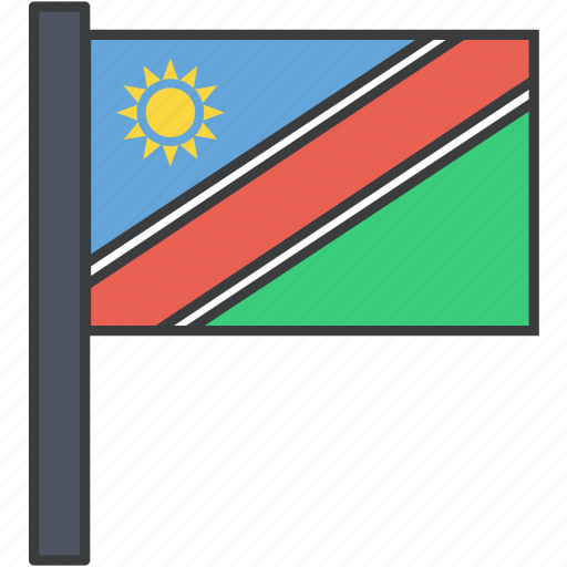 African, country, flag, namibia, namibian, national icon - Download on Iconfinder