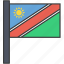 african, country, flag, namibia, namibian, national 