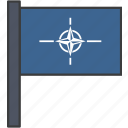 flag, nato, treaty, north atlantic, organisation 