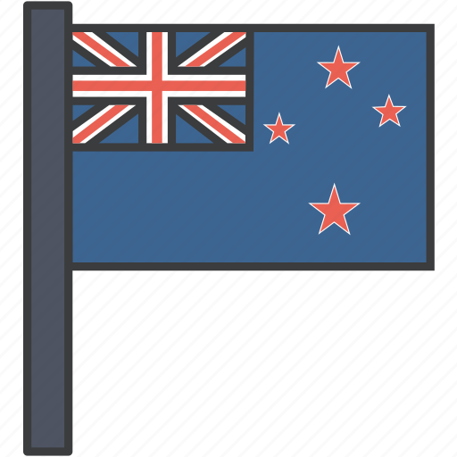 Country, flag, kiwi, new, zealand, national icon - Download on Iconfinder