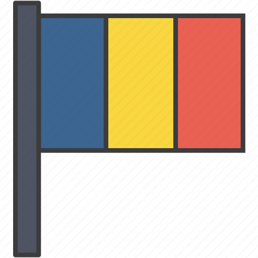 Country, european, flag, romania, romanian, national icon - Download on Iconfinder