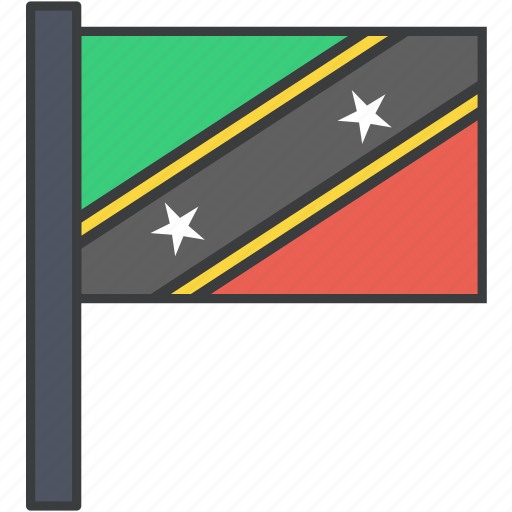 Country, flag, islands, kitts, nevis, saint icon - Download on Iconfinder