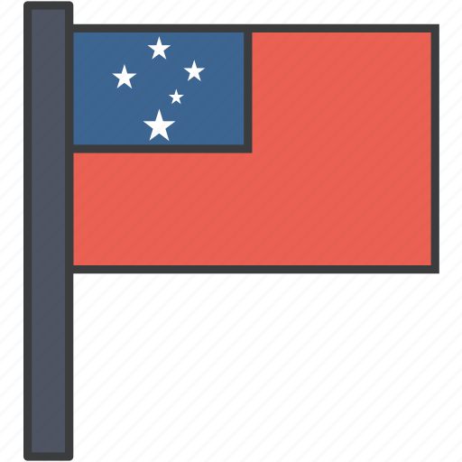 Country, flag, samoa, samoan, national icon - Download on Iconfinder